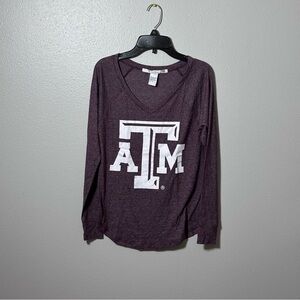ATM aggies Women long sleeve fan shirt size small‎